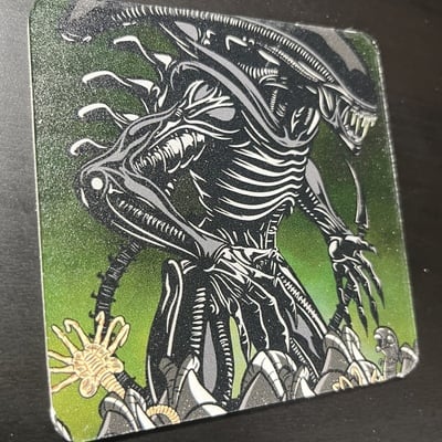 Face hugger drink coaster
