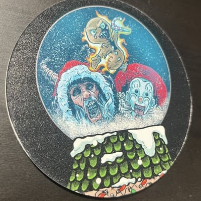 Snow globe drink coaster