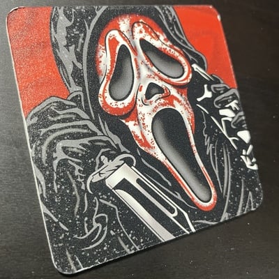 Ghost phone drink coaster
