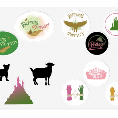 Defying captivity sticker set