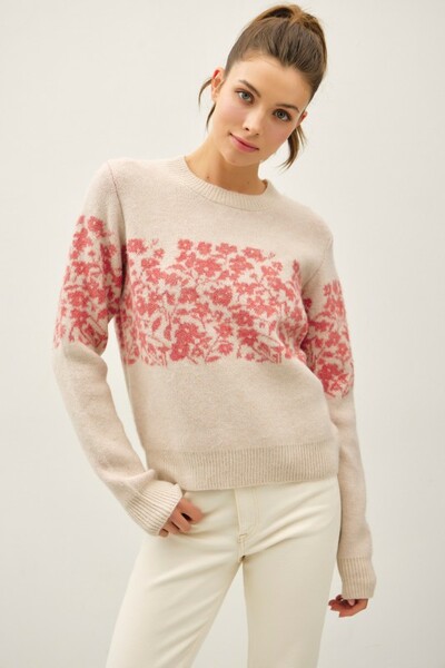 Ultra Soft Floral Sweater