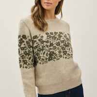 Ultra Soft Floral Sweater - Thumbnail 1
