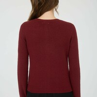 Round Neck Button Cardigan - Thumbnail 3