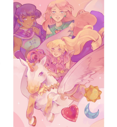 Starla and the Jewel Riders A5 8x5,5" art print