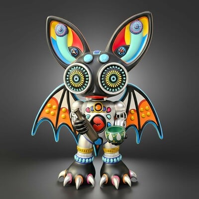 Arttoy by mindspongetoy "kaleidobat"