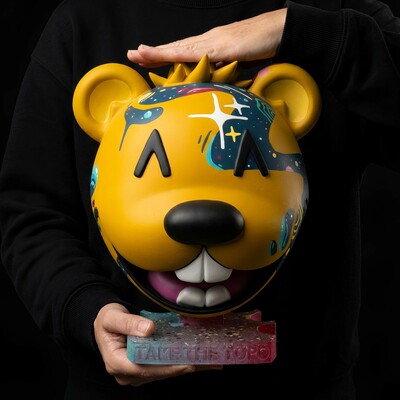  art sculpture by topo "bust of topo"