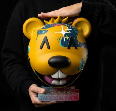  Art Sculpture by Topo "Bust of Topo"