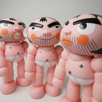 ArtToy Choose Your Favorite "Angry, Serious or Happy Judas Z Naked"  by Judas Arrieta