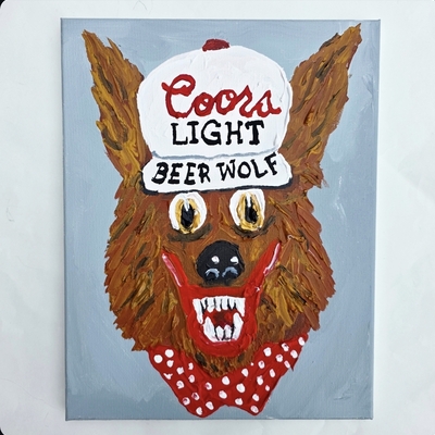 Coors light beer wolf