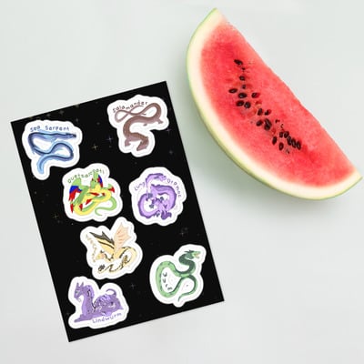 Dragon Beans Sticker Sheet