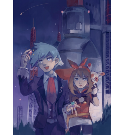 Pokémon Steven and May A5 8x5,5" art print