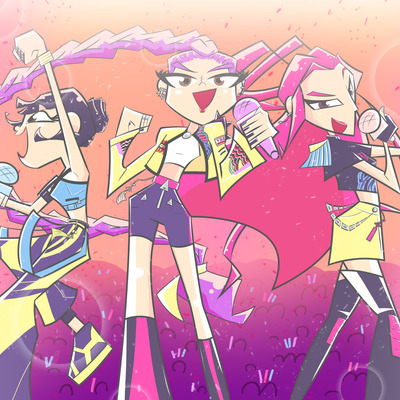 Kpop demon hunters 17x11'' print