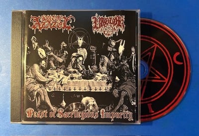 KULT OF AZAZEL / VROLOK - Feast of Sacrilegious Impurity (CD)