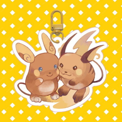 Pokémon raichu 2.5" acrylic charms