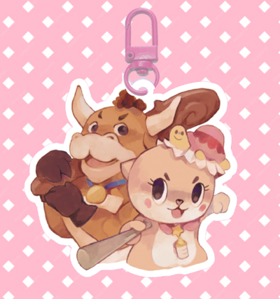 Chiitan Vaquilla 2.5" double sided acrylic charms