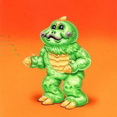 Sleazy zac / lando the lost final art - slop culture kids  series 3 2025