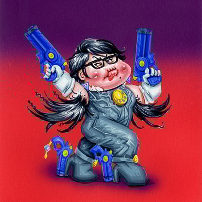 Bushy bayonetta / sassy cereza final art - slop culture kids  series 3 2025