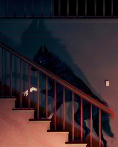 Shape on the Stairs - Print