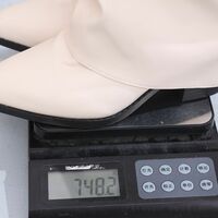 Women's pleated high-heeled fashion boots high-top boots - Thumbnail 8