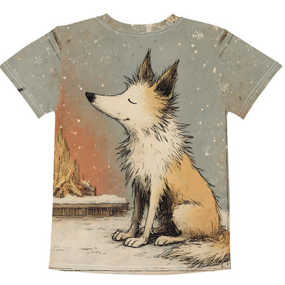 Sparky pup kids cotton crew neck t-shirt