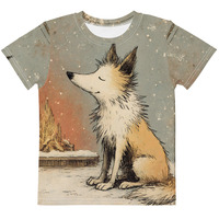 Sparky Pup Kids cotton crew neck t-shirt - Thumbnail 1