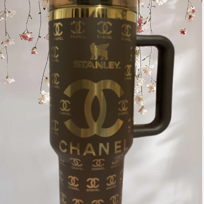 Luxury insulated tumbler with handle - cc