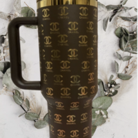 Luxury Insulated Tumbler with Handle - CC - Thumbnail 1
