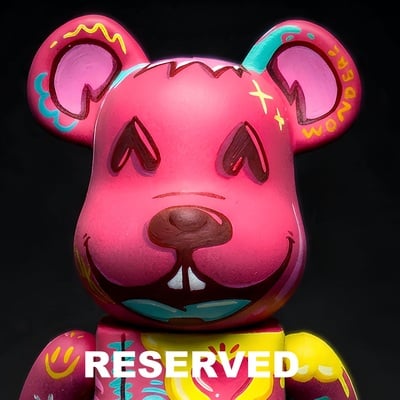 Custom bearbrick 400% by topo "inner rose"