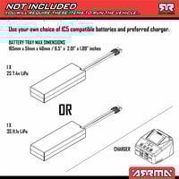 Arrma ARA4303V4T3 1/10th Senton 223S DSC Brushless RTR 4X4 RC Short Course Truck - Thumbnail 8