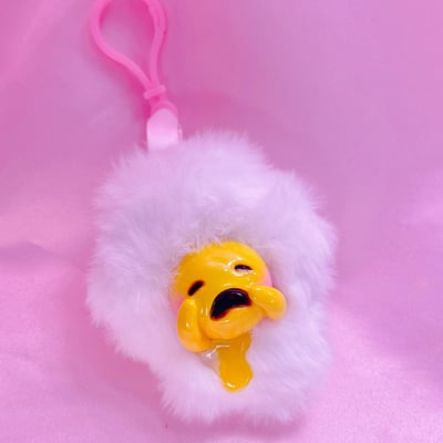 Eggsistential crisis bag charm