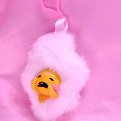 Eggsistential crisis bag charm