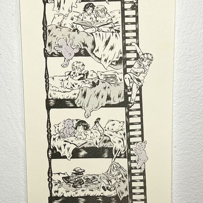 Bunk beds print