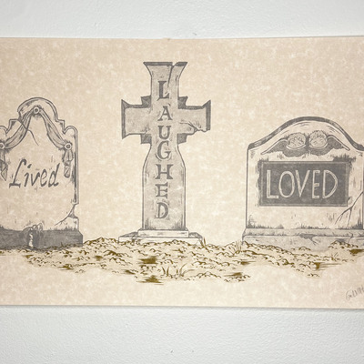 Lived laughed loved print