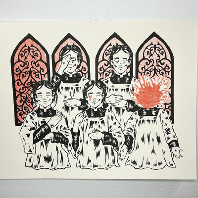 Signs of the cross print