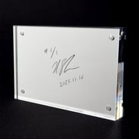 anomaly_251116: One-of-a-kind signed glitch art 6" x 4" giclée print in acrylic frame - Thumbnail 1