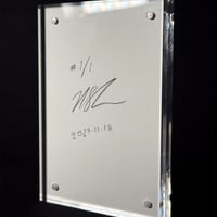 anomaly_251118: One-of-a-kind signed glitch art 4" x 6" giclée print in acrylic frame - Thumbnail 1