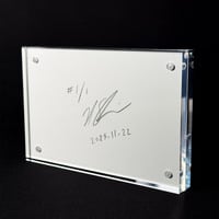 anomaly_251122: One-of-a-kind signed glitch art 6" x 4" giclée print in acrylic frame - Thumbnail 1