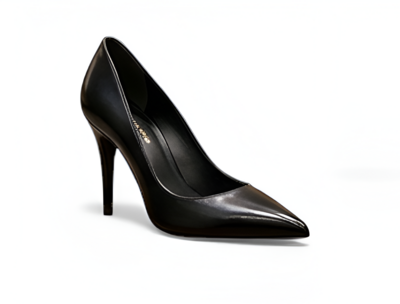 Crafted Leather Handcrafted Women’s Black Leather Pointed Toe Dress Shoes 