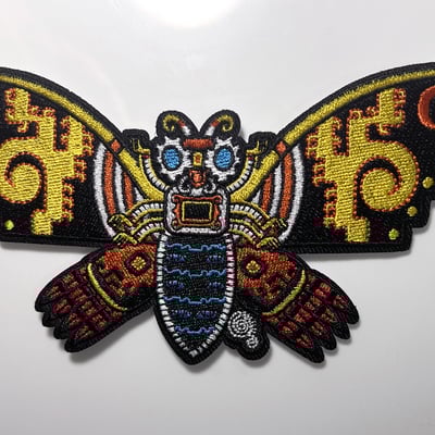 Mothrazteca embroidered patch