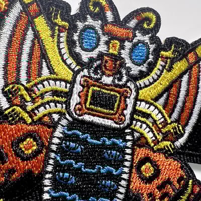 Mothrazteca embroidered patch
