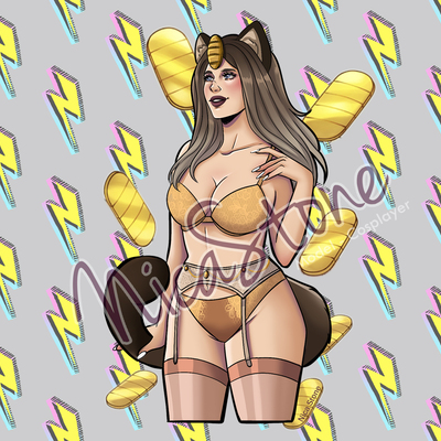 Scratch cat - sticker