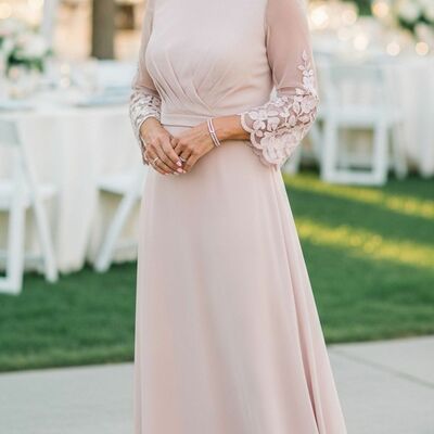 Elegant a line mother of bride/groom dress evening formal gowns 