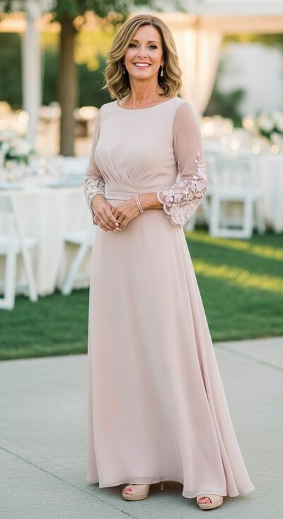 Elegant A Line Mother of Bride/Groom Dress Evening Formal Gowns 