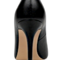 Crafted Leather Classic Women Black Leather High Heel Dress Shoes Pointed Toe Design - Thumbnail 2