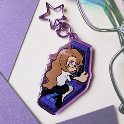 Kiryu moeka acrylic charm keychain