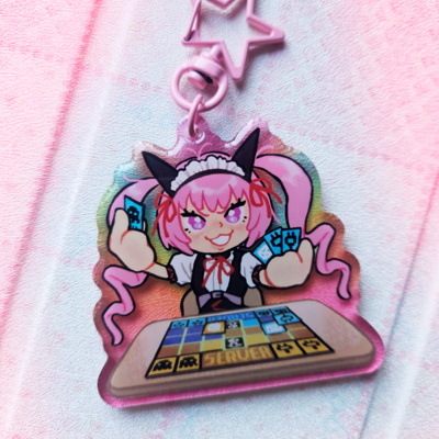 Faris nyannyan acrylic charm keychain