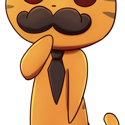 Mr.cat glitter sticker