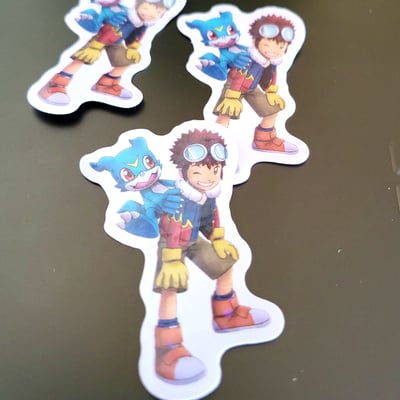 Daisuke+v-mon glitter sticker