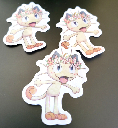 Meowth Holo Sticker