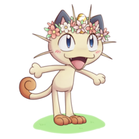 Meowth Holo Sticker - Thumbnail 1